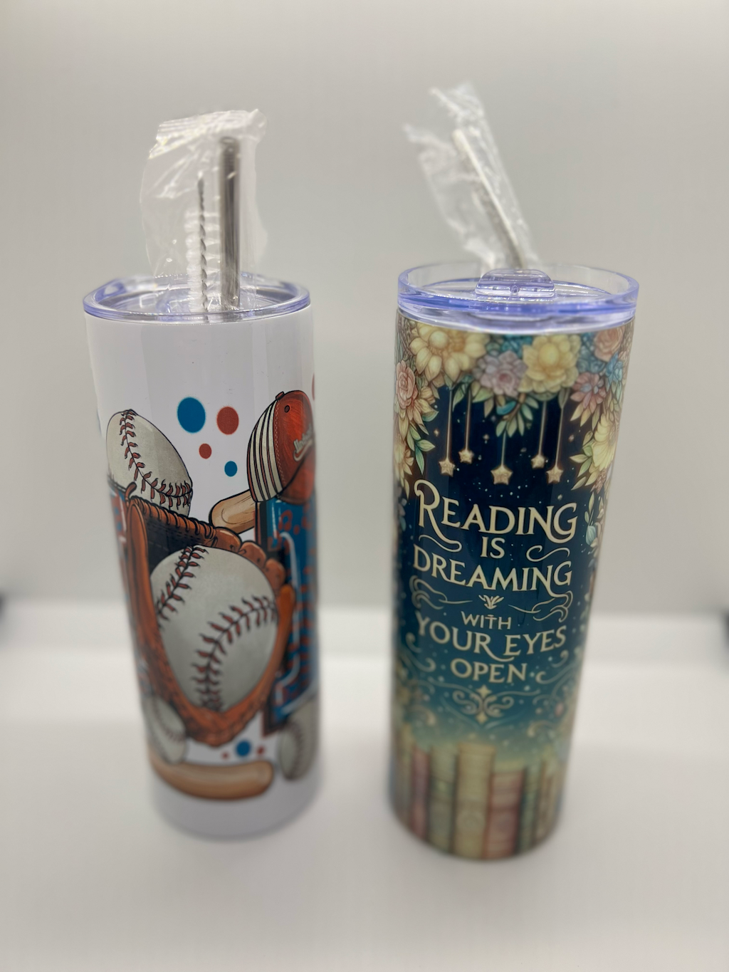 20oz Stainless Steal Tumblers w/ straw