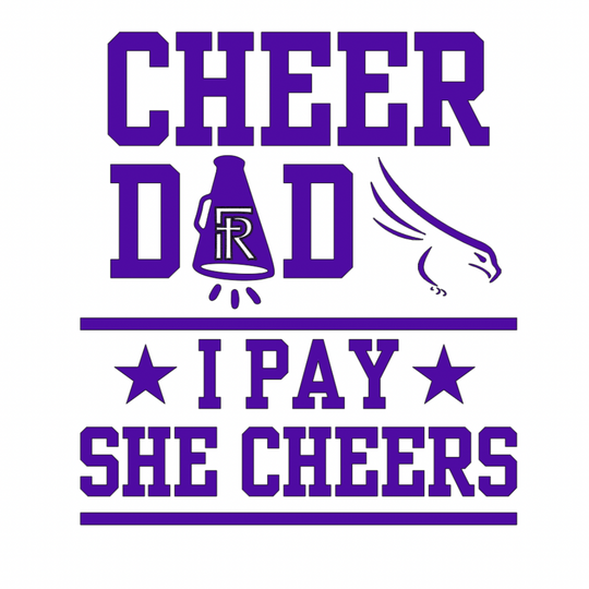 Cheer Dad Tee - Where Support Meets Style