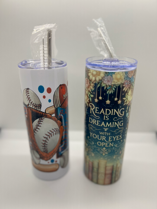 20oz Stainless Steal Tumblers w/ straw